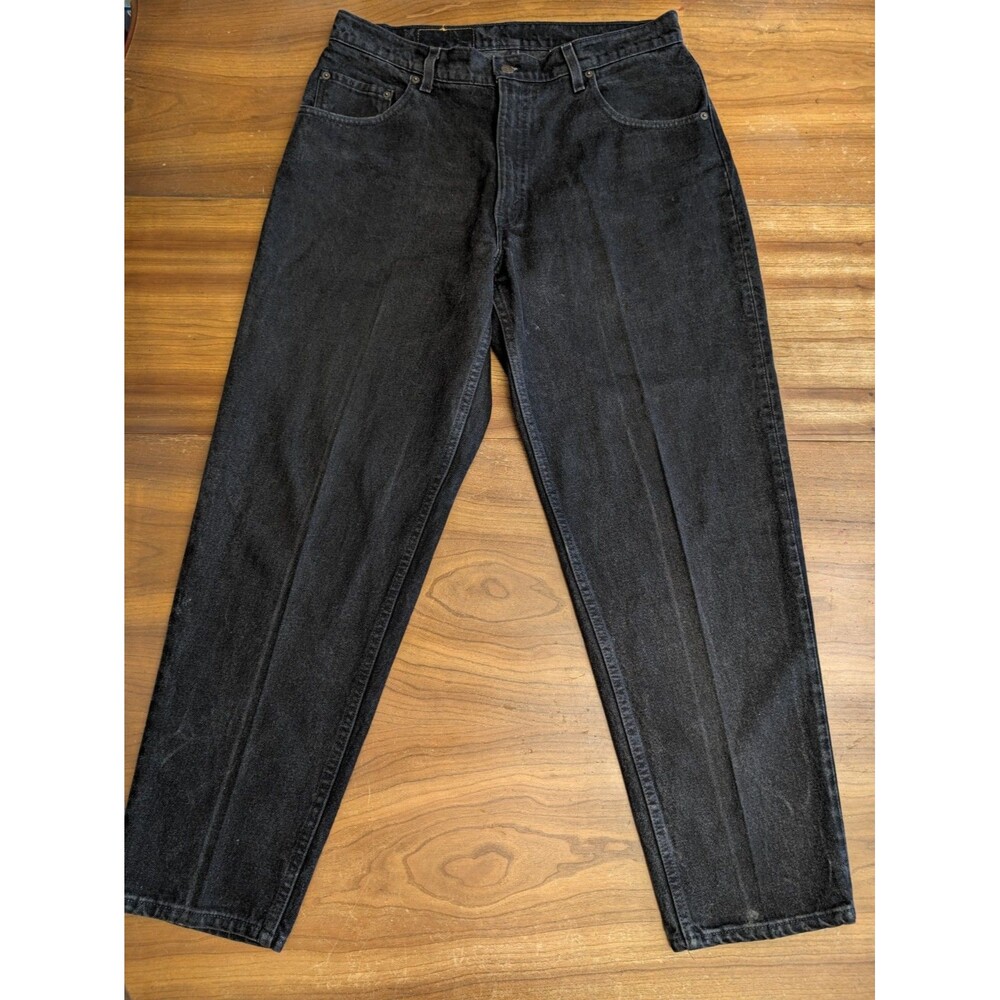 Vintage Levi’s 560 Black Jeans 34x30 Made In USA Loose Fit Tapered Leg 90s